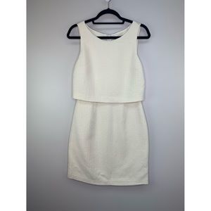 Cream boucle dress